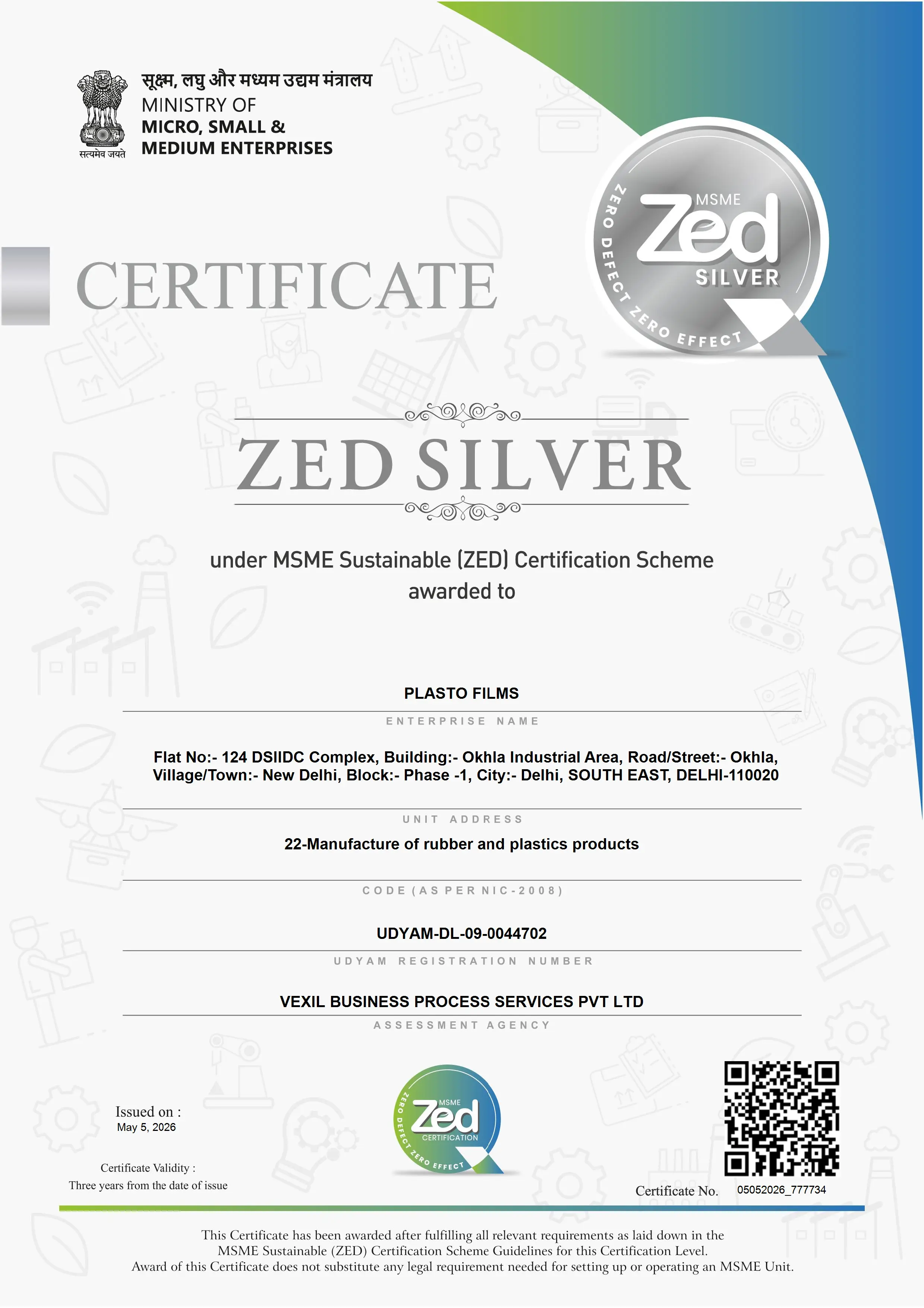 ISO 9001:2015 Certificate